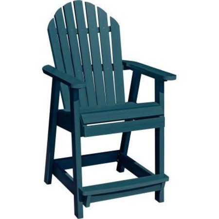 HIGHWOOD USA highwood® Hamilton Counter Deck Chair, Nantucket Blue AD-CHCA2-NBE